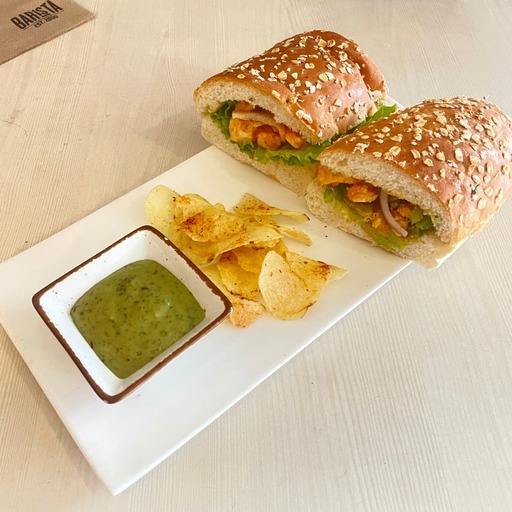 Freshly Made Paneer Tikka Sandwich