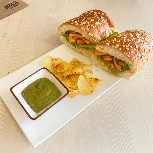 Freshly Made Chicken Tikka Sandwich
