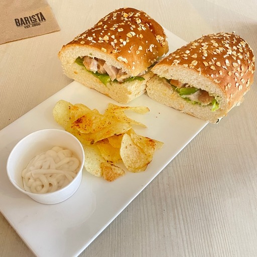 Freshly Made Smoked Chicken Sandwich