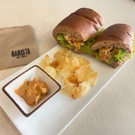 Freshly Made Three Chicken Sandwich