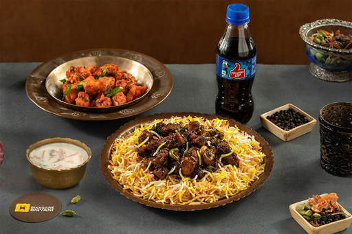 Pepper Chicken Biryani Combo (Serves 1)