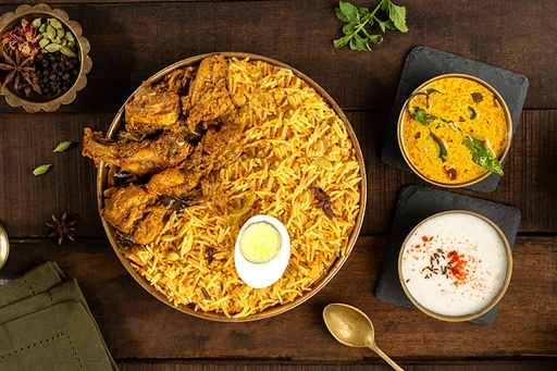 Andhra Chicken Fry Piece Biryani Bowl - 500ml