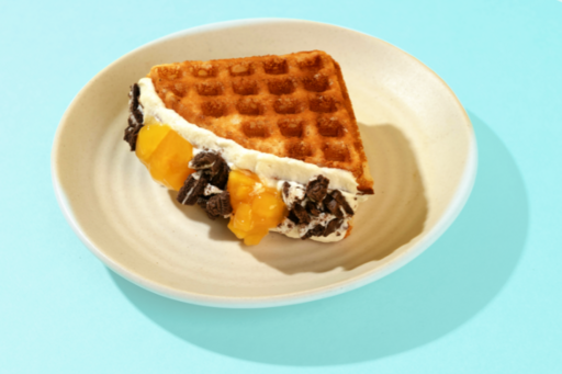 Mango Cheesecake Waffle