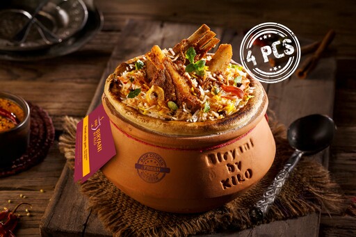 Mutton Hyderabadi Dum Biryani [1/2 Kg] Serves 1-2