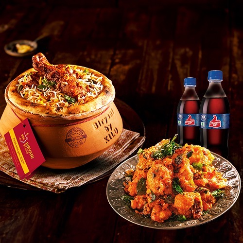 Chicken Hyderabadi Dum Biryani Combo [Serve 1-2]