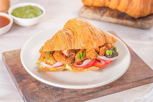 Chicken Tikka Croissant Sandwich
