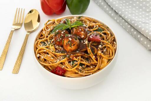 Meatball Marinara Spaghetti Bowl