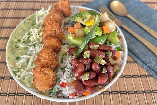 Chunky Chicken Pesto Bowl