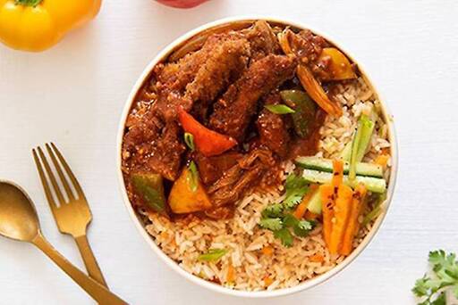 Korean Fried Chicken Rice Bowl