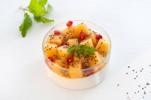 Muskmelon Yoghurt Parfait