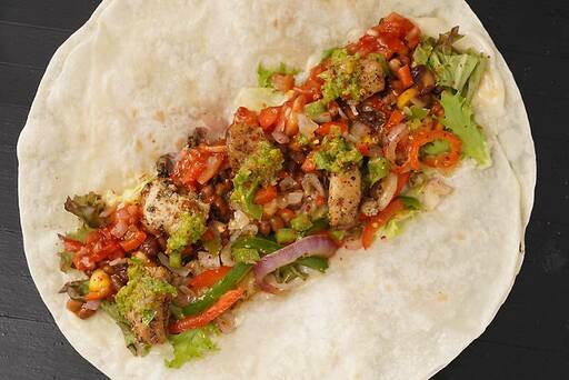 Cilantro Lime Chicken Buritto Wrap