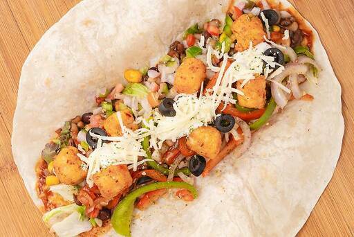 Peri Peri Potato Shot Buritto Wrap