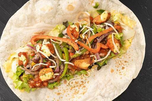 Alfredo Chicken 5 Pepper Buritto Wrap