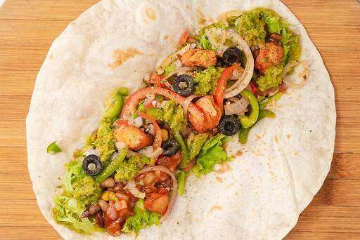 Pepper Chicken Spicy Buritto Wrap
