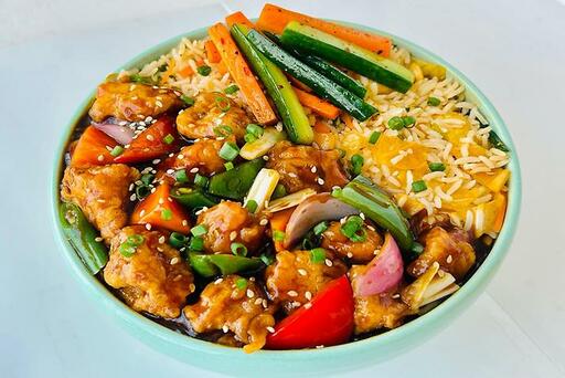 Korean Kimchi Fried Chicken Xl Bowl