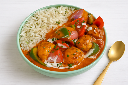 Butter Masala Meatball - Low GI Rice Bowl