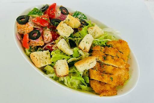 Schnitzel Chicken Caesar Salad