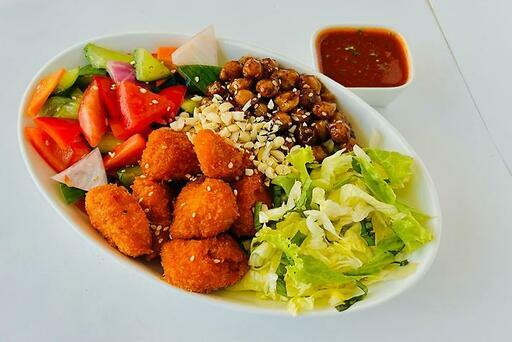Asian Crumb Fried Chicken Salad
