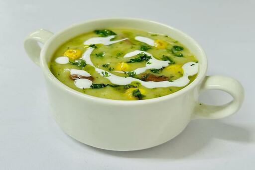 Tuscan Creamed Pesto Soup