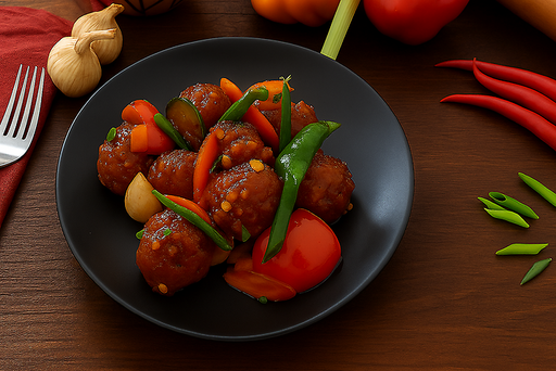 Wok Tossed Schezwan Dumplings