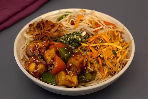 Tofu Chilli Bulgogi Noodle Burrito