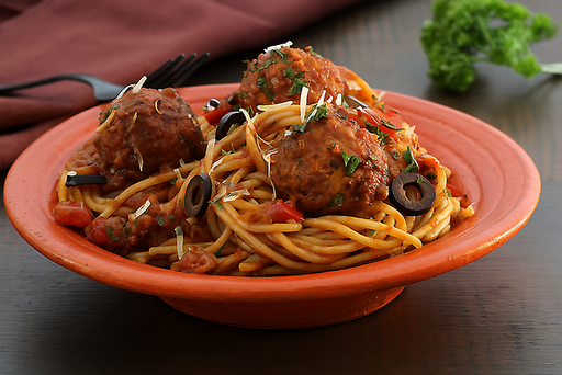 Moroccan Meatball Spaghetti