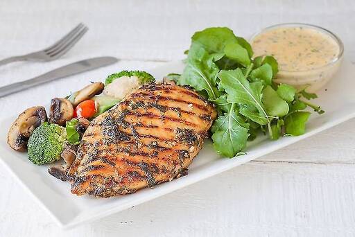Herb Grilled Smoky Chicken Steak