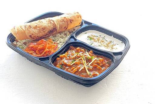 Chicken Keema Masala Thali