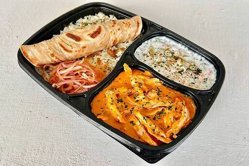 Dum Chicken Masala Thali