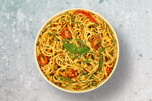 Roasted Garlic & Cream Sauce Spaghetti