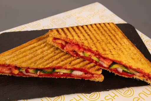 Cheesy Veg Grilled Sandwich