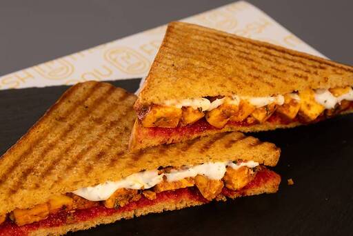 Jerk Cottage Cheese Grilled Sandwich