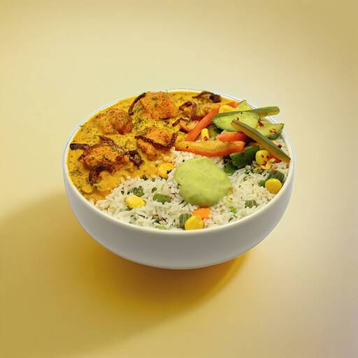 Rajwadi Murgh Rice Bowl