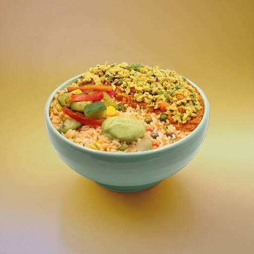 Masala Egg Bhurji Bowl Rice Bowl