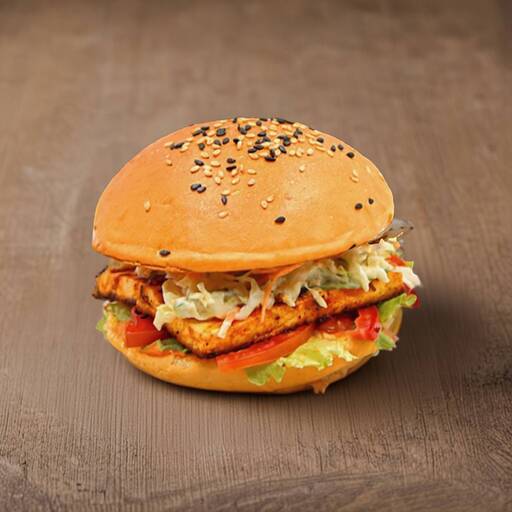 Hi-Pro Moroccan Heat Paneer Burger