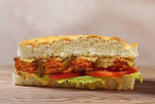 Original Crispy Chicken Hiprotein Foccacia(43gms)