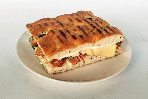 Bbq Grill Paneer Focaccia - High Protein(16gms)