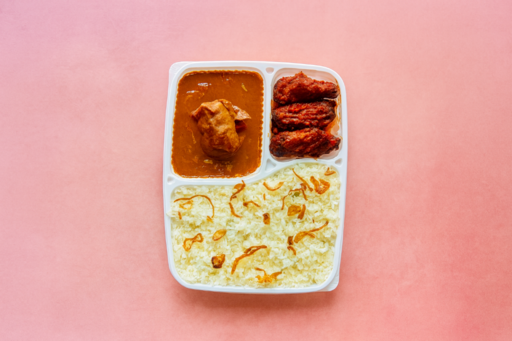 Ghee Rice Chicken Varuval Peri Peri Wings Combo