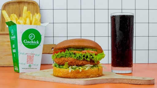 Gochick Veg Burger Combo