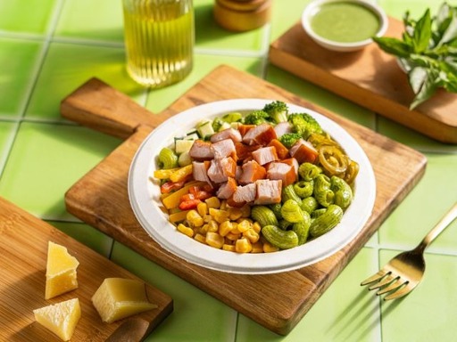 Pesto Pasta Chicken Salad