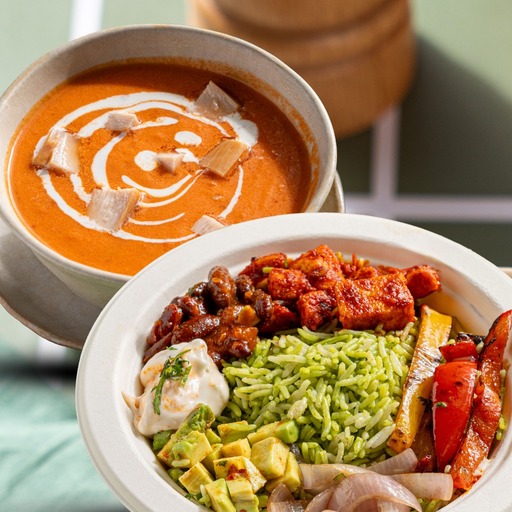 Green Rice Non Veg Burrito Bowl+Mexican Chicken Pepper Soup
