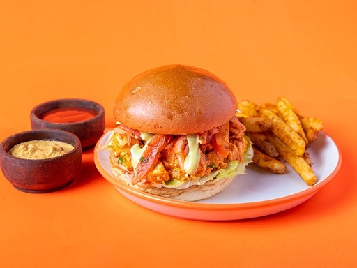 Desi Paneer Tikka Burger