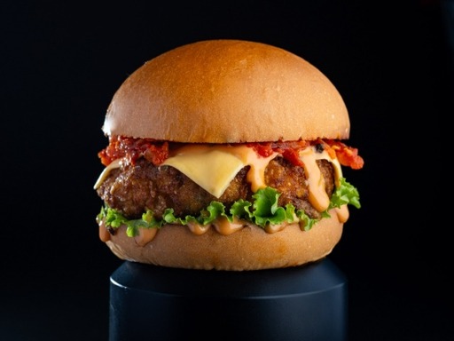 Chicken And Cheese Melt Burger