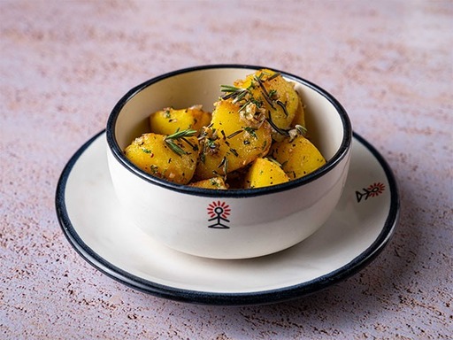 Roasted Rosemary Saffron Potatoes