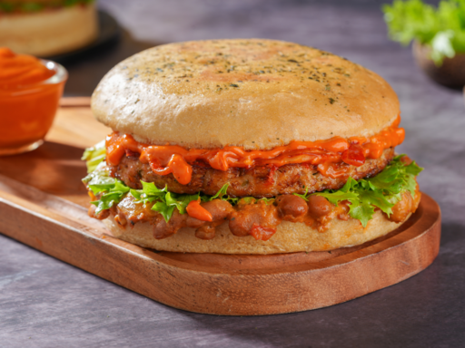 Butter Chicken Kulcha Burger