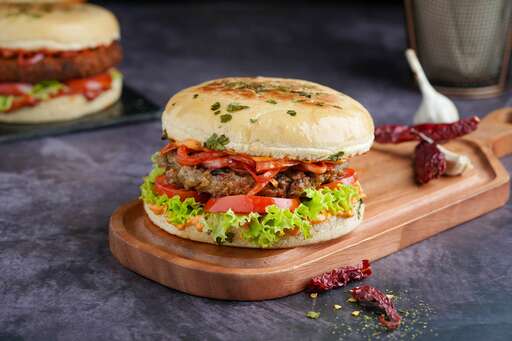 Grilled Chicken Kulcha Burger