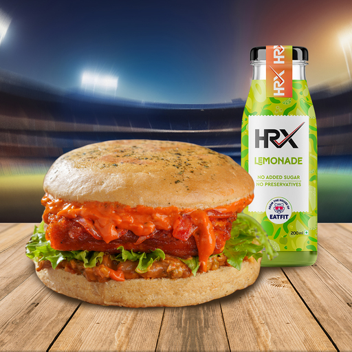 Ultimate Paneer Makhani Burger & Lemonade