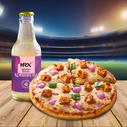 8" Classic Paneer Pizza + Berry Basil Kombucha (200 Ml)