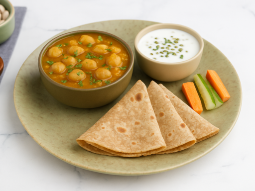 Chana Masala Multigrain Roti