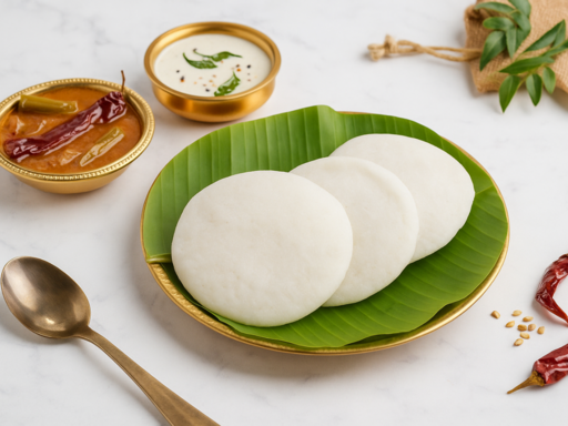 Idli-Sambhar With Coconut Chutney (Gluten-Free)
